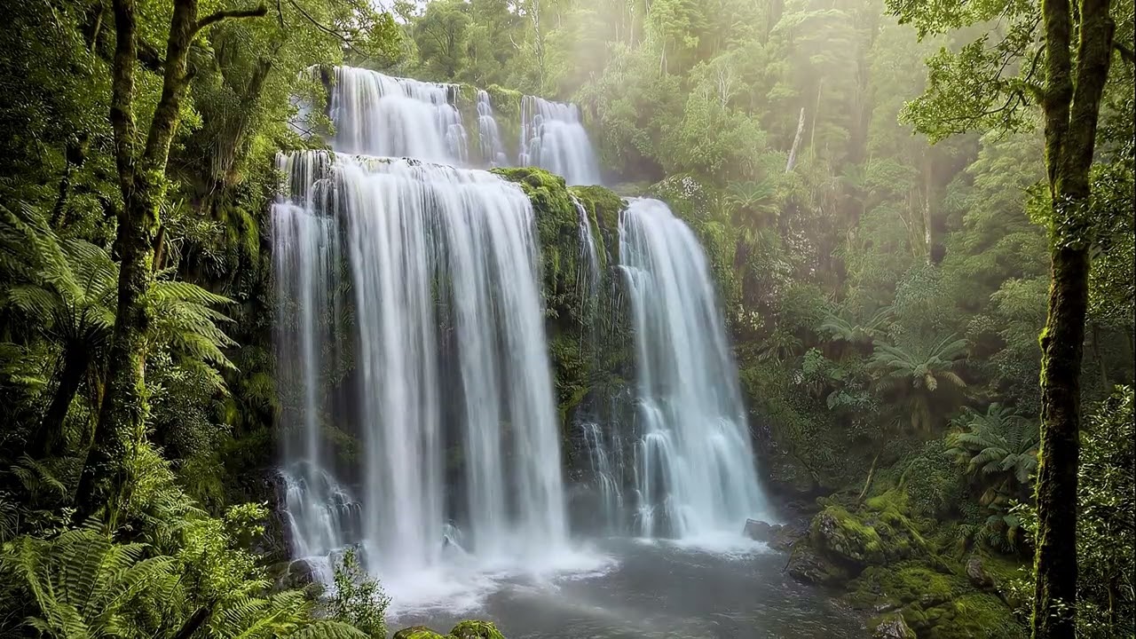 🌊 Calm Waterfall Sounds | Peaceful Nature Ambience for Sleep