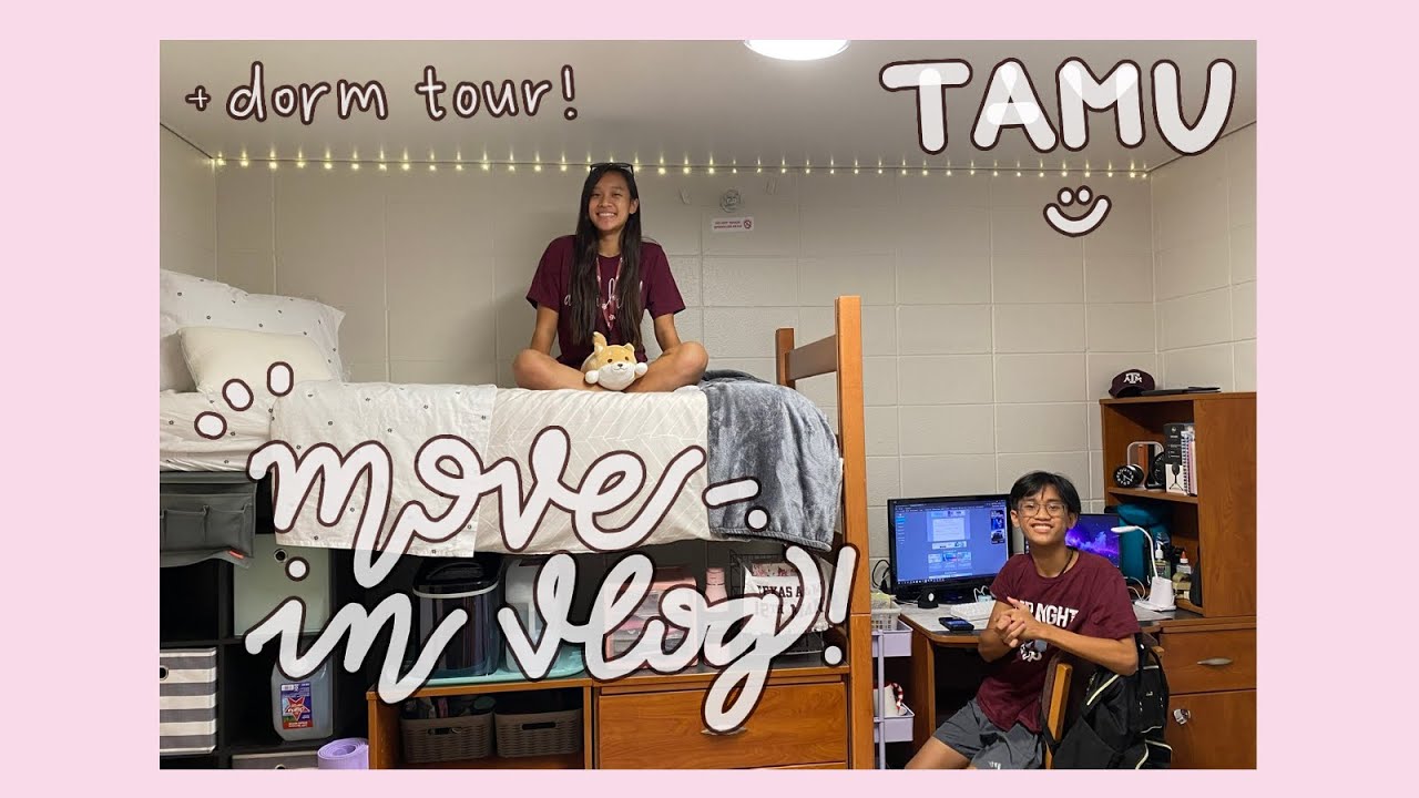 Texas A&M Dorm Tour + Move-In Vlog! || on campus dorm, mosher hall, the commons, ecos LLC