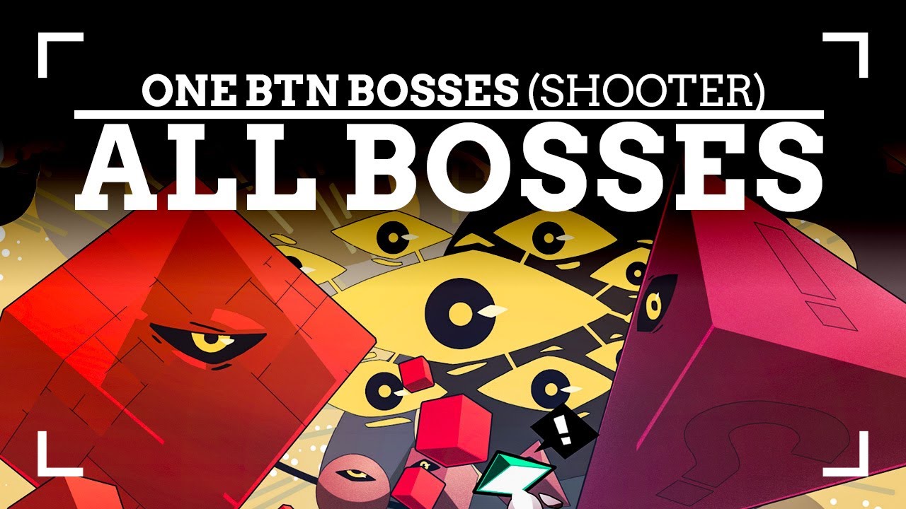 ONE BTN BOSSES | All Bosses & Ending 🎮💪