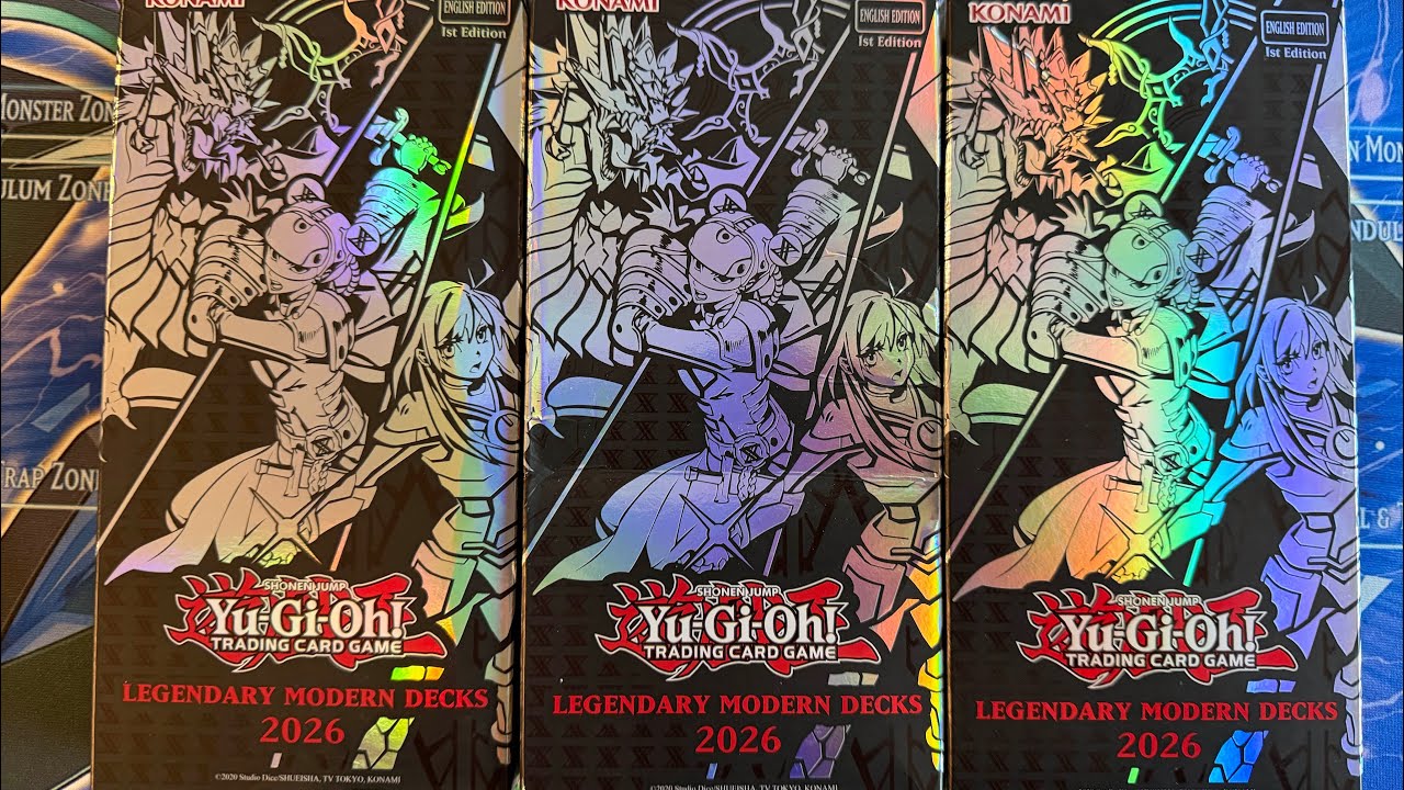 YuGiOh TCG Legendary Modern Decks Opening