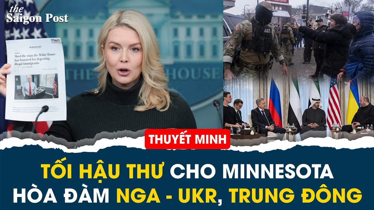 Thuyết minh: Họp b&aacute;o T&ograve;a Bạch Ốc ra tối hậu thư cho Minnesota; H&ograve;a đ&agrave;m Nga - Ukr v&agrave; Trung Đ&ocirc;ng