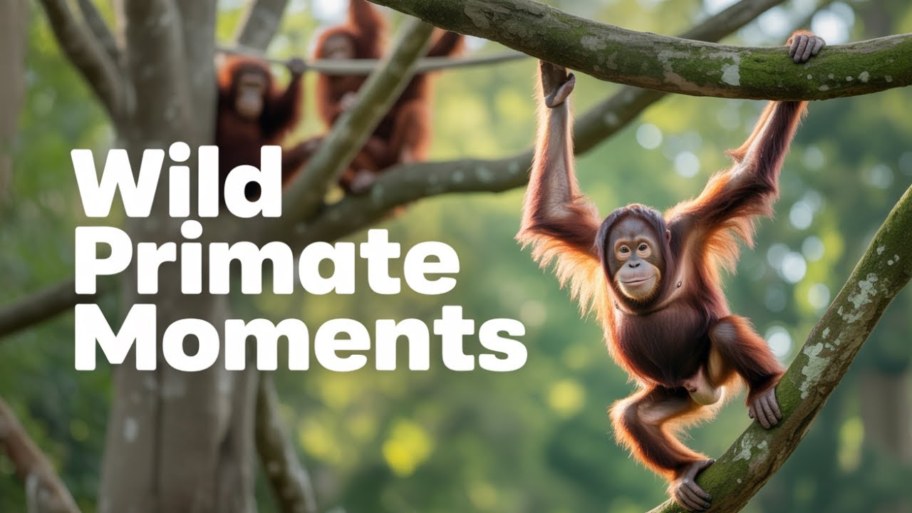 Wild Primate Moments at the Zoo 🐒 Orangutan, Monkeys & Chimpanzee Behaviors