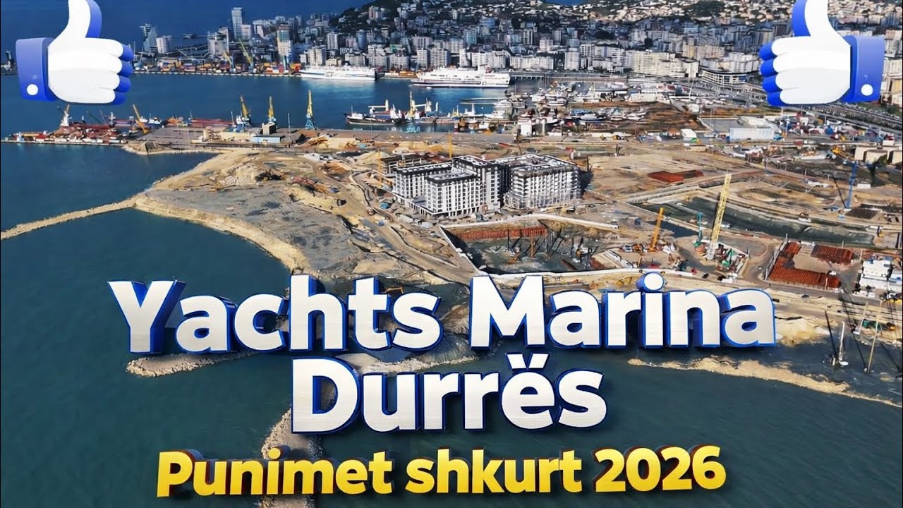 Punimet në Yachts Marina Durrës vazhdojnë me ritme intensive gjatë muajit shkurt 2026. 🚧