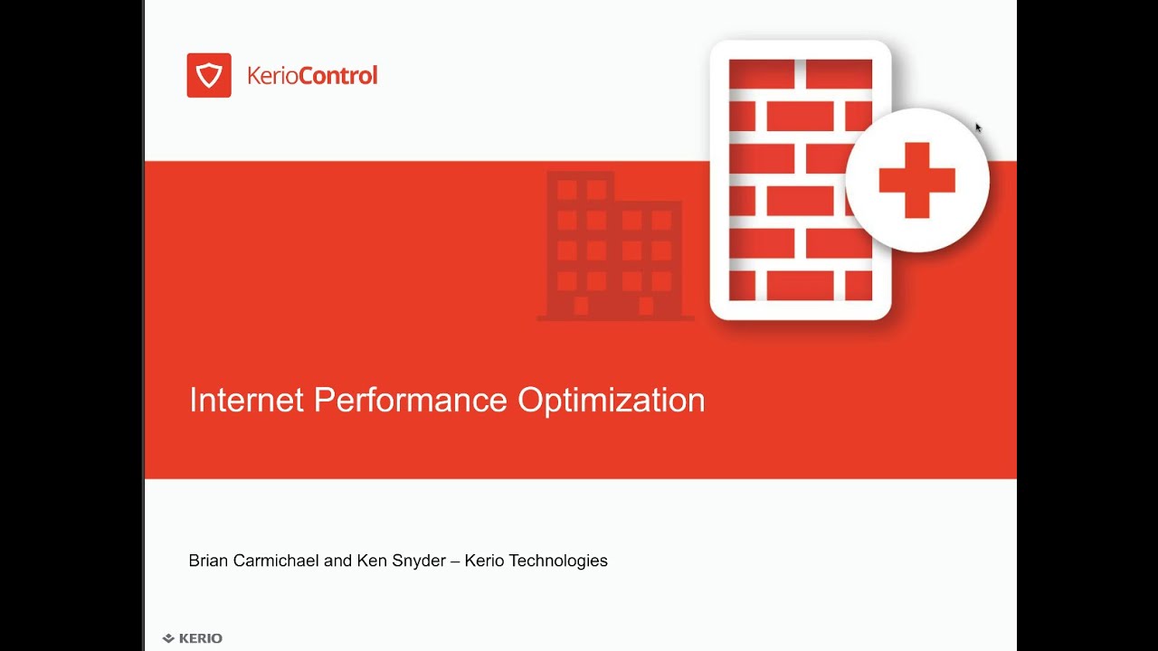 Kerio Control: Internet Performance Optimization