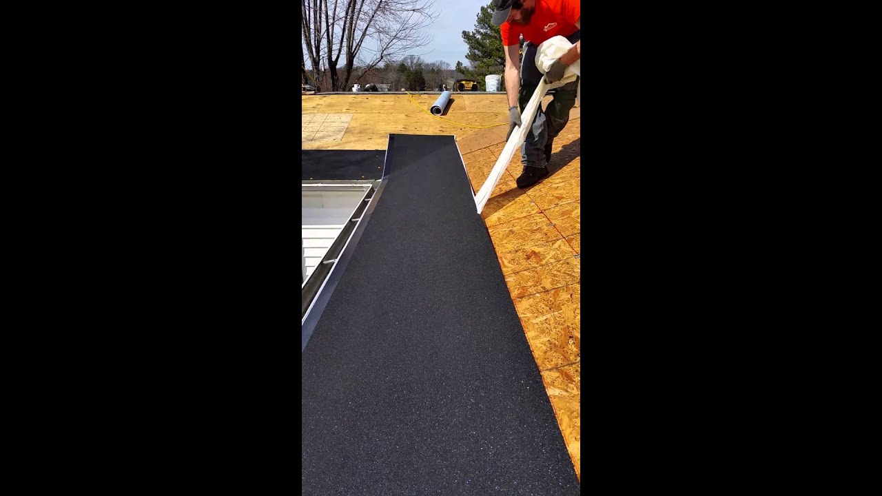 How to apply Ice and water shield