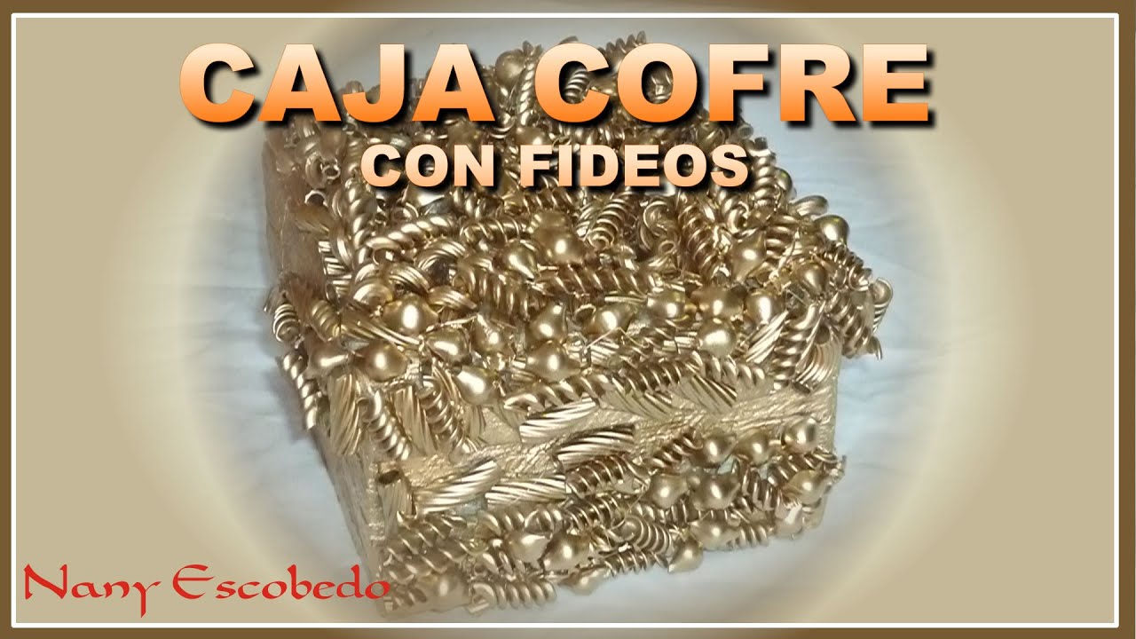 CAJA COFRE CON FIDEOS