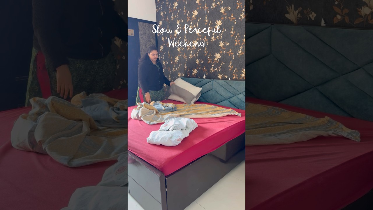 Slow & peaceful weekend ✨ | setting up home, Self care 💆🏼‍♀️ 