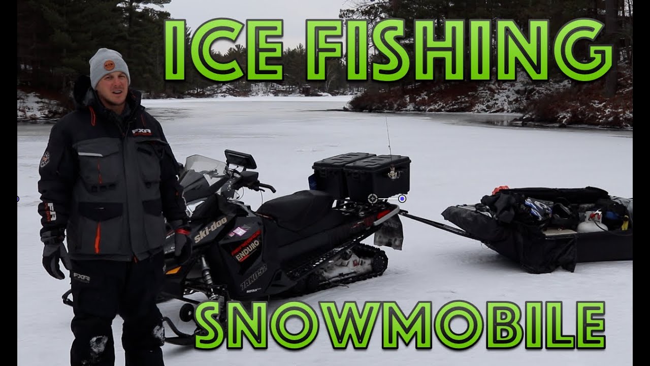 Ice Fishing Snowmobile Setup