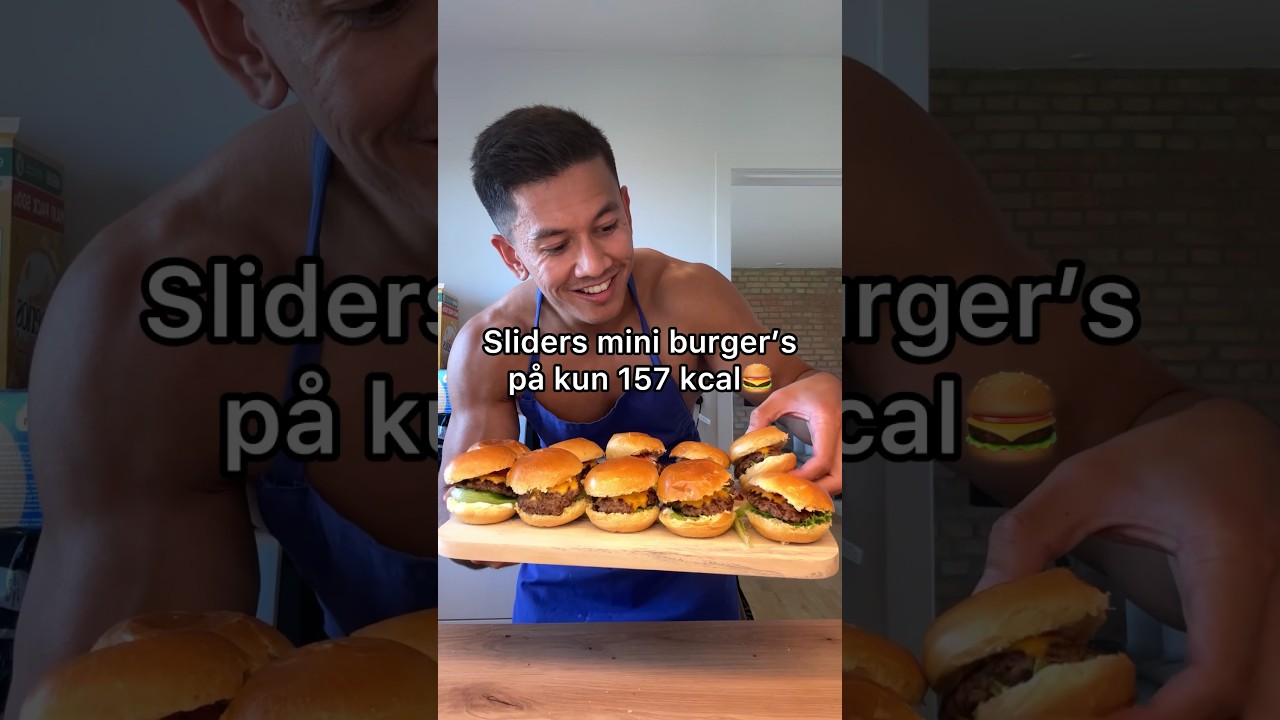 Mini burgere p&aring; kun 157 kcal 🍔 #food #mad #opskrifter #opskrift #maxsa