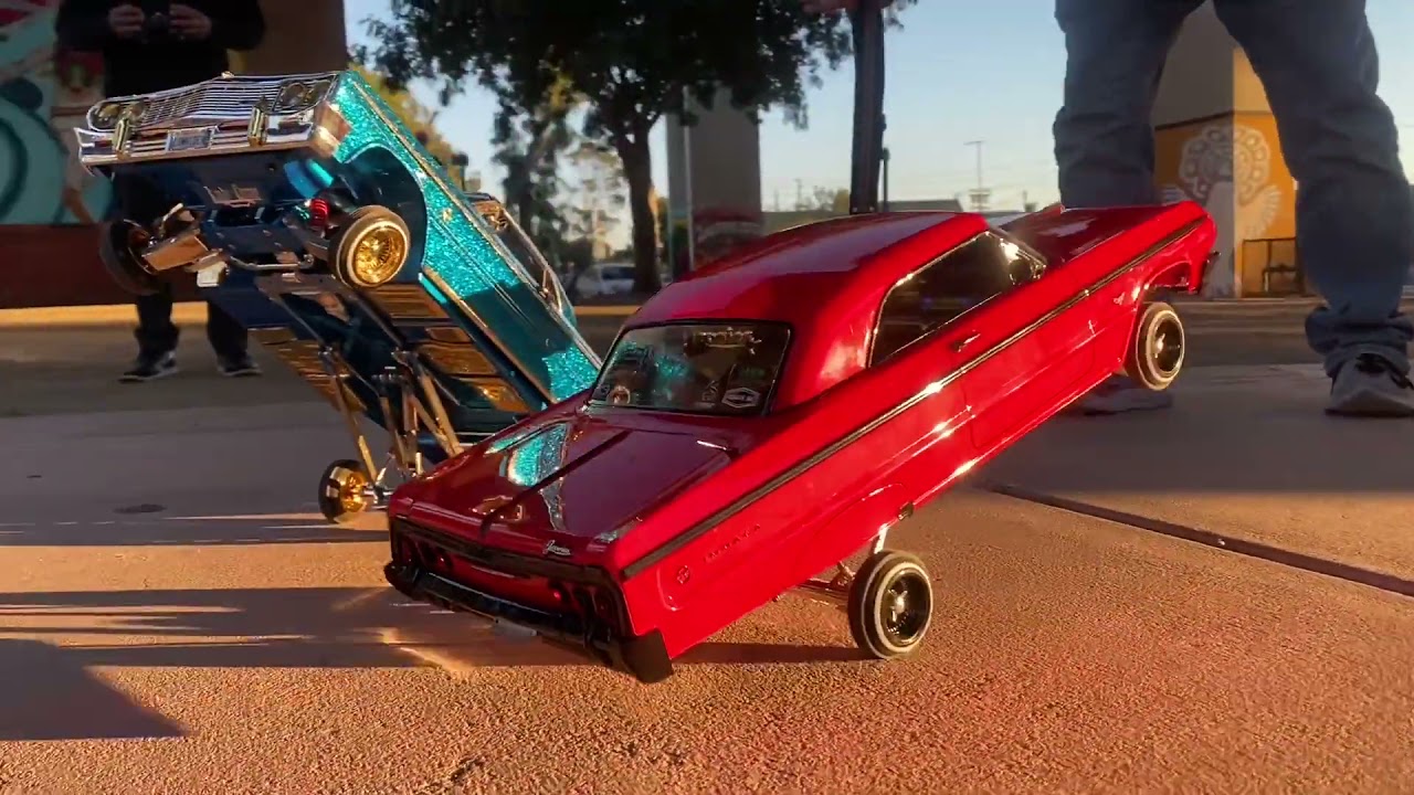 Sixty Four RC Lowriders at Chicano Park San Diego
