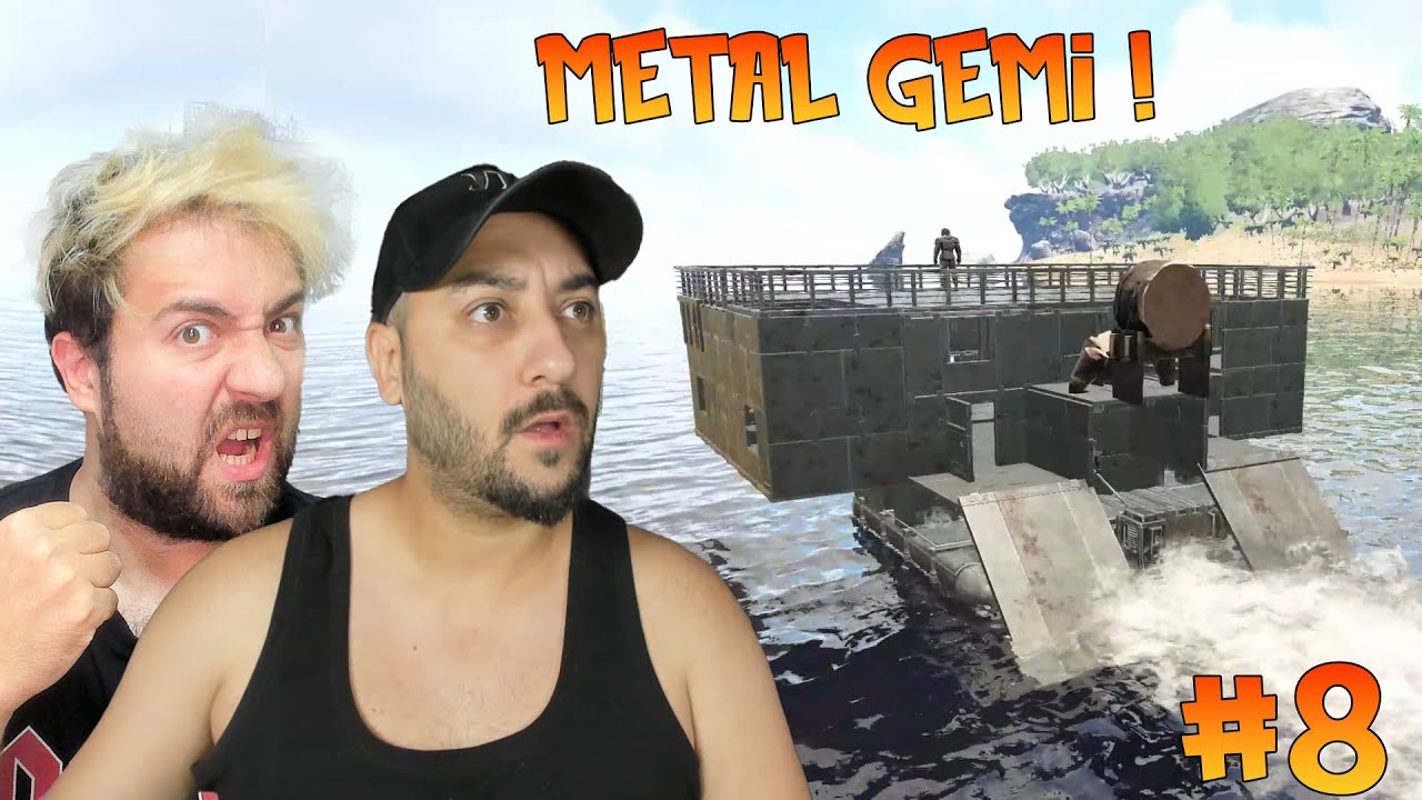 METAL GEMİ YAPIYORUZ VE KARLI BÖLGEYE YOLCULUK | W/Han Kanal, Ahmet | 🦕 ARK SURVİVAL 3 KAFADAR #8