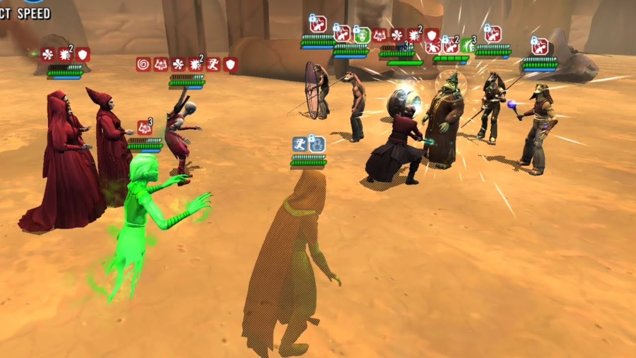 TW [5v5] : Great Mothers vs Gungans-Jarjar [SWGoH] [Counter]