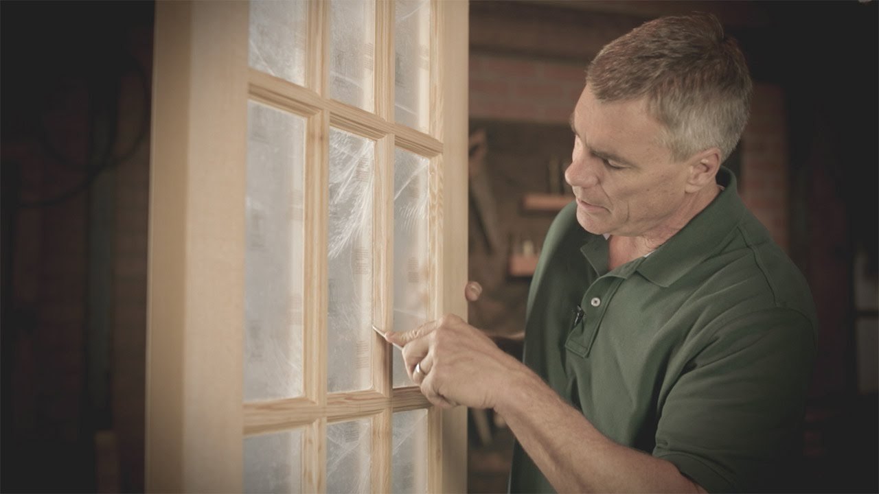 How to Remove Window Glaze on a Wood Door | Reeb