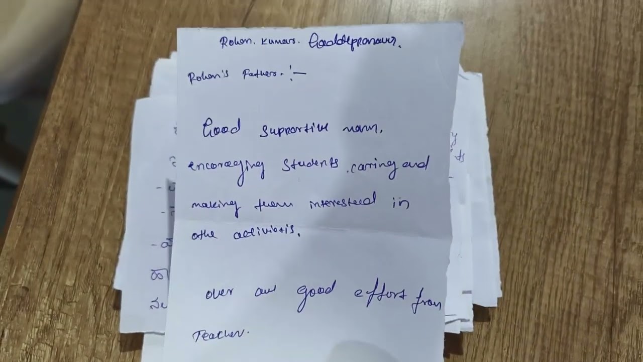 Parents feedback about teacher#PT-1 result day#18/09/2024