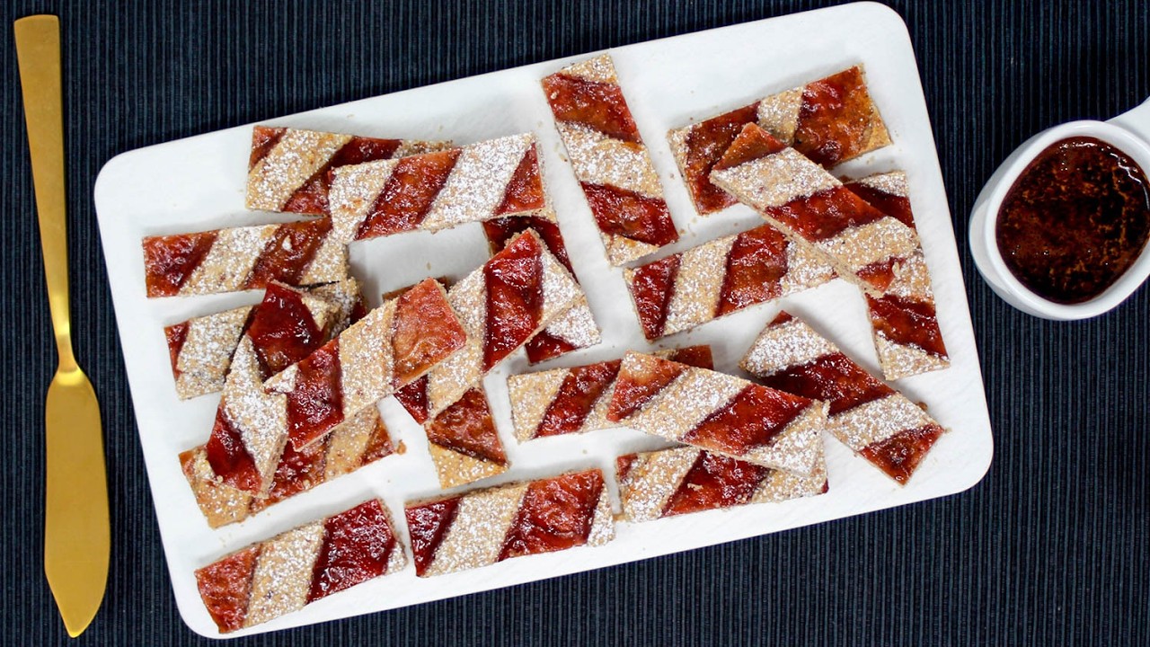 🍰 Köstliche LINZER STREIFEN vom Blech – klassisch, einfach & wie früher