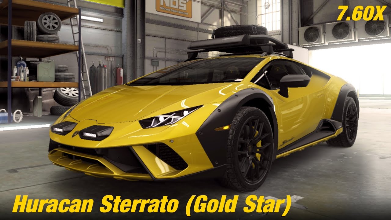 CSR2 | Huracan Sterrato (Gold Stars) • tune & shift pattern • 7.60X