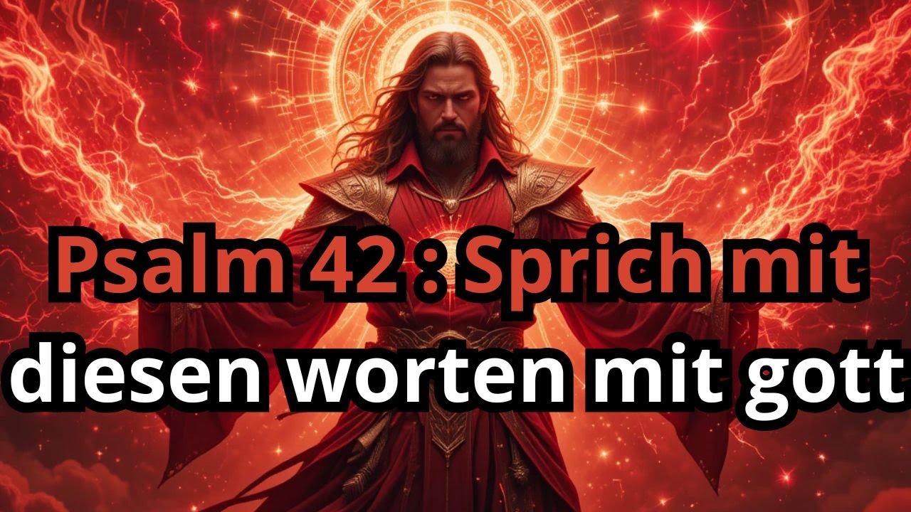 Psalm 42 - Ween deine seele niedergeschlagen ist sprich mit diesen worten zu gott