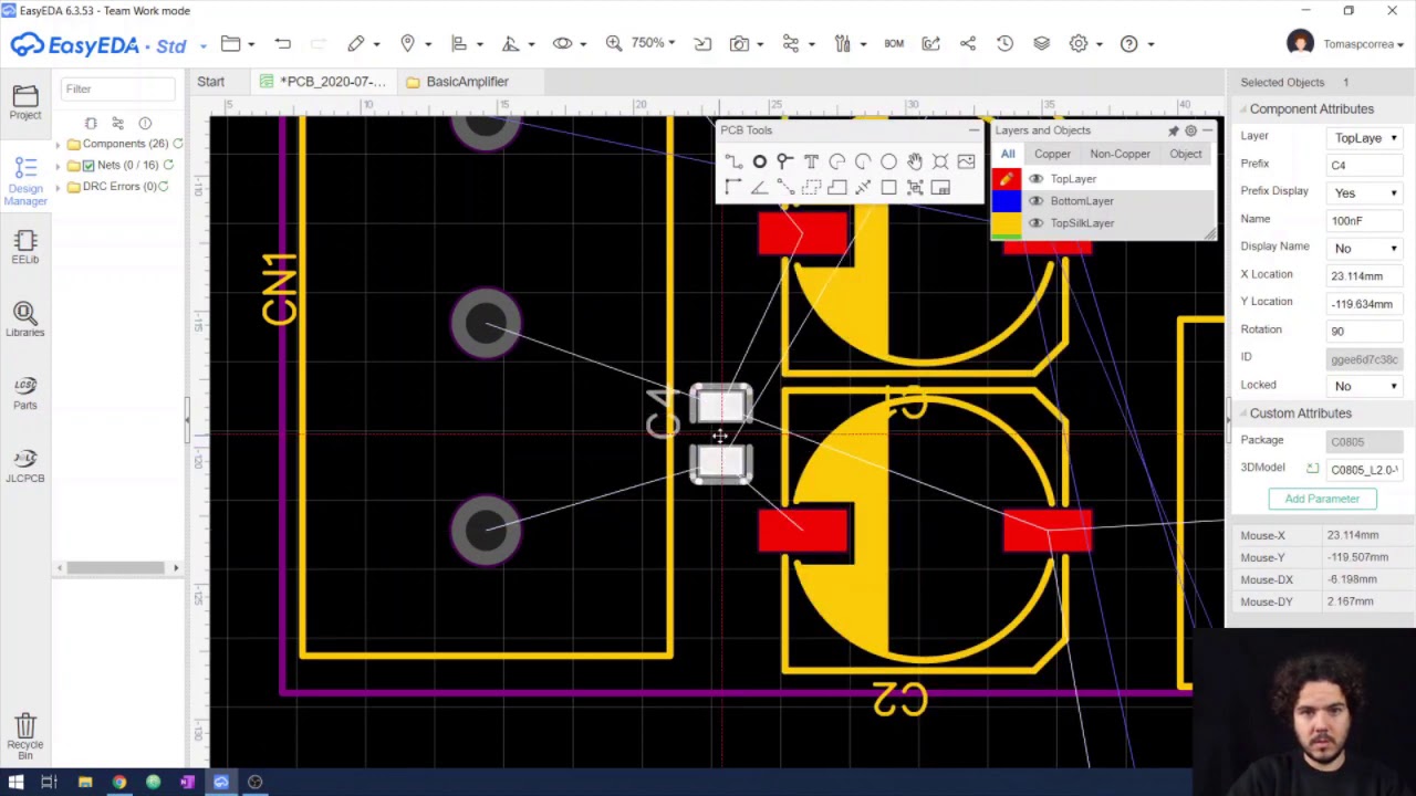 Projeto de PCIs (PCB) - Posicionamento de componentes