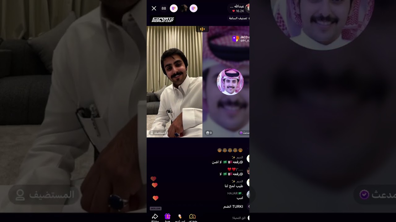 بث عبدالله محمد قست سوالف مع ثامر مدعث ج1