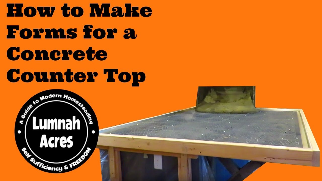Making forms For the Concrete Counter Tops!