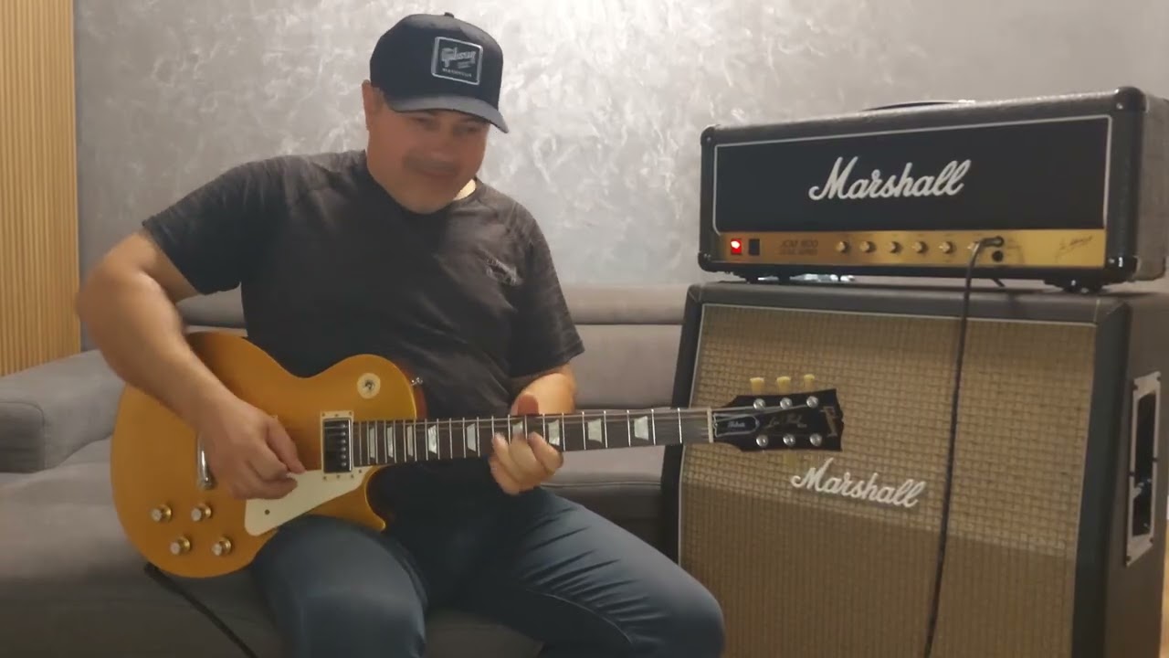 Marshall JCM800 2203 Drive channel, 1960AX, Gibson Les Paul Tribute 2017
