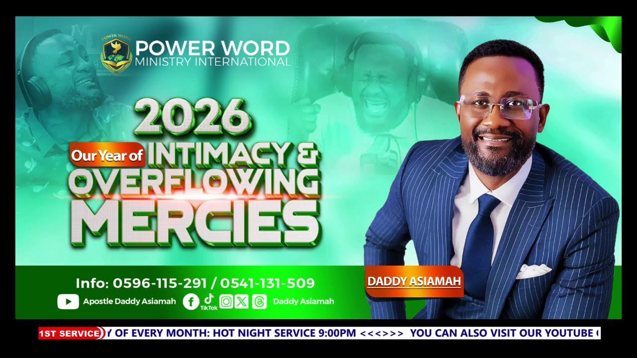 🔴LIVE - 1ST SERVICE: MIDWEEK PROPHETIC AND MIRACLE TOUCH SERVICE WITH DADDY ASIAMAH || 14/01/2026