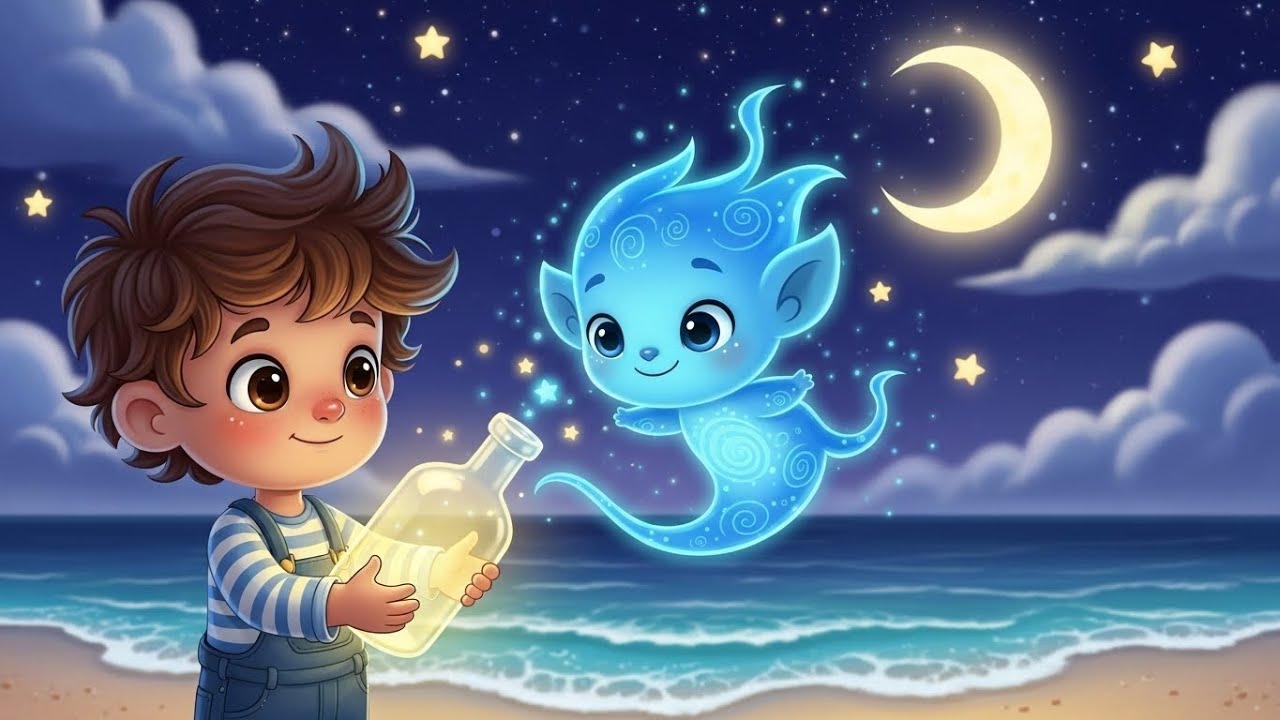 The Spirit in the Bottle Story for Kids | Magical Bedtime Fairy Tale | Little Dream Stories