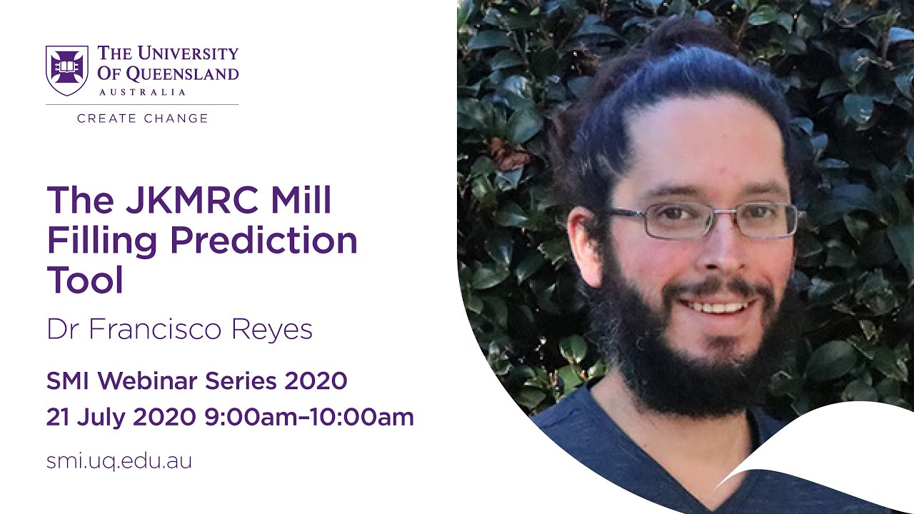 Dr Francisco Reyes - The JKMRC Mill Filling Prediction Tool