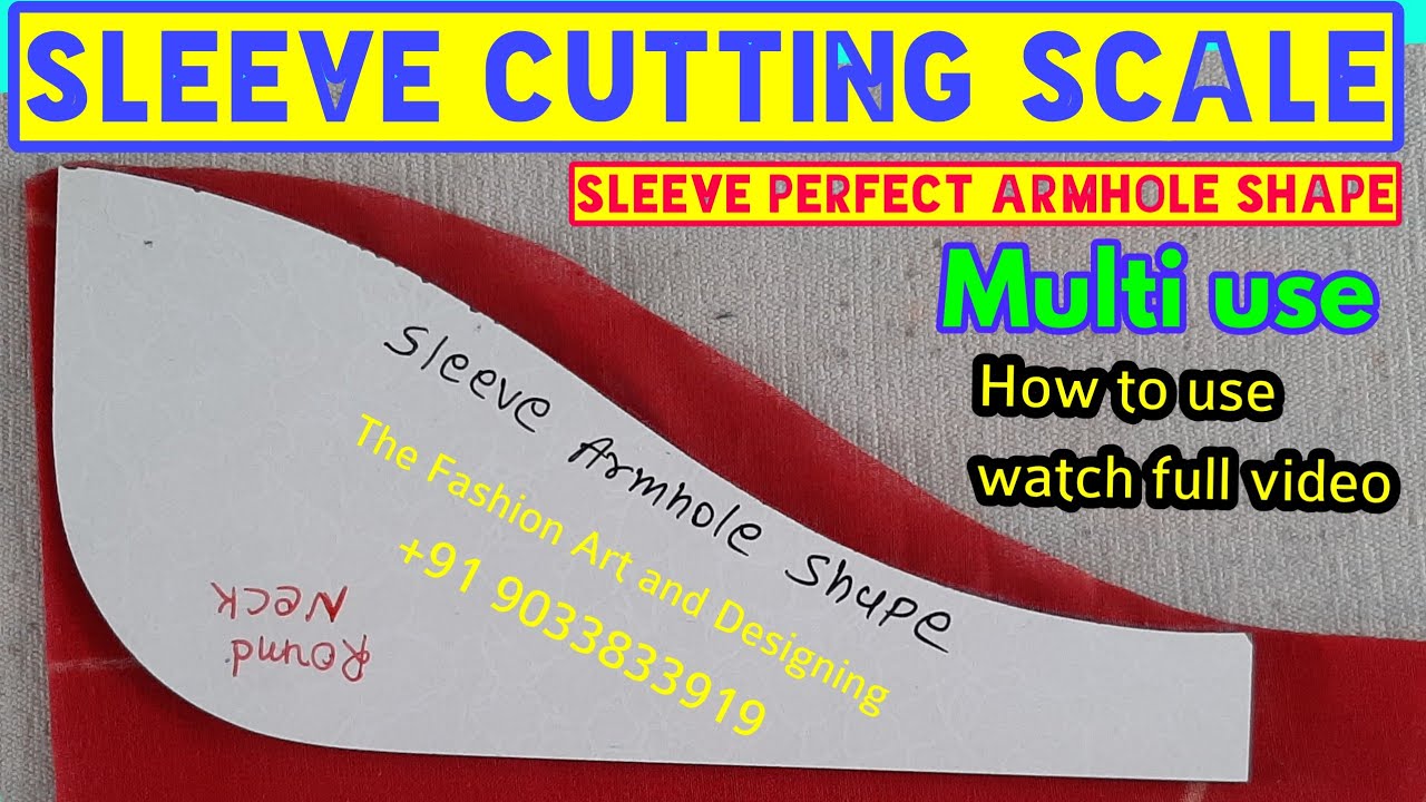 Sleeve cutting scale / best tailoring tools / sleeve scale