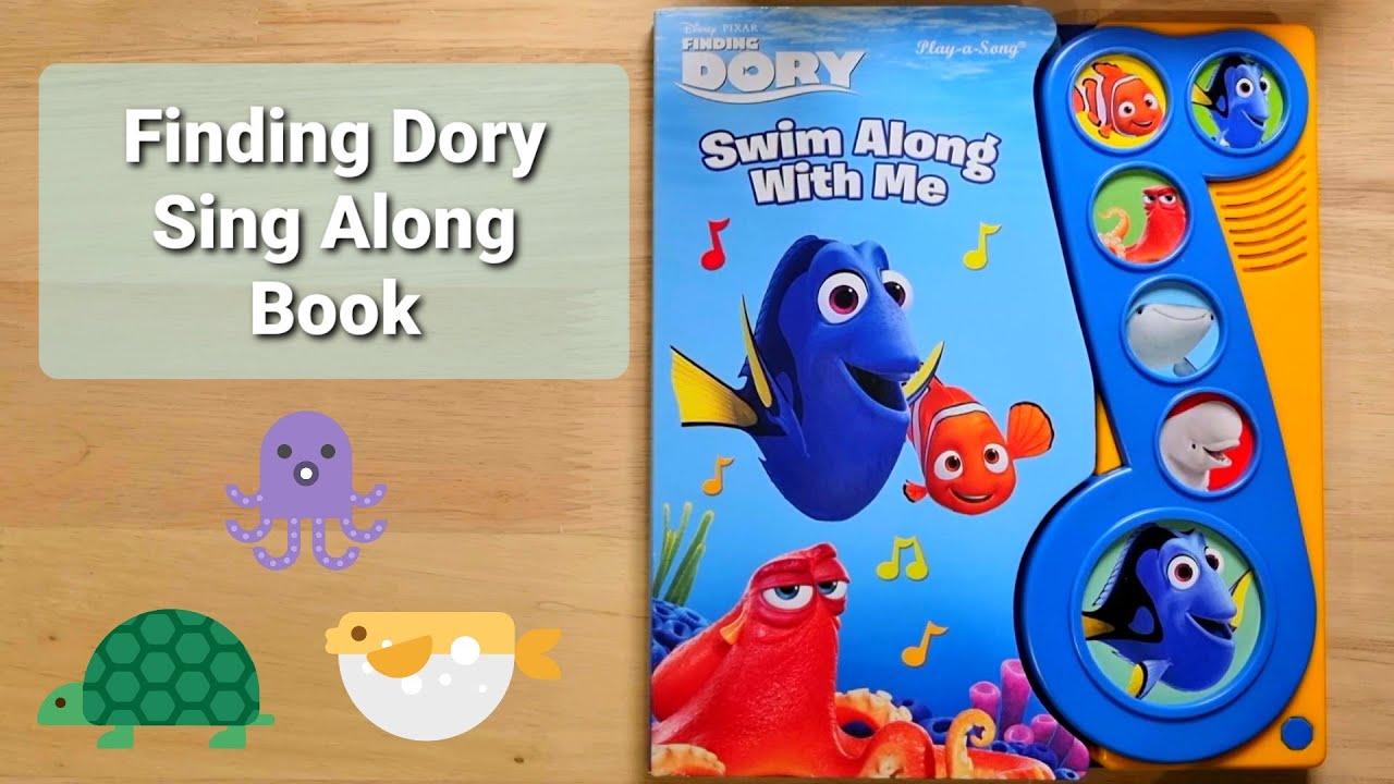 Finding Dory Swim Along With Me | Sing Along Musical Book | Pink Turtle