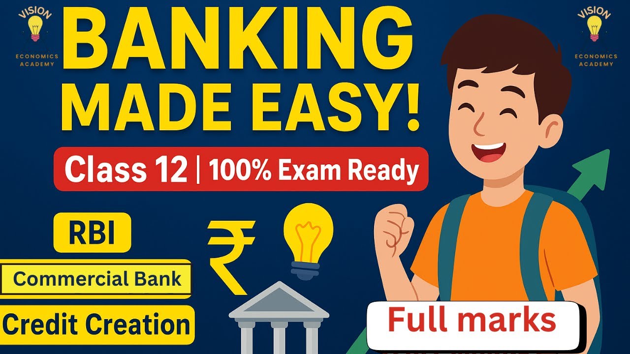 💰 "Banking Made EASY in Minutes! | Class 12 Economics Chapter 6 | 100% Exam Ready" PART 1