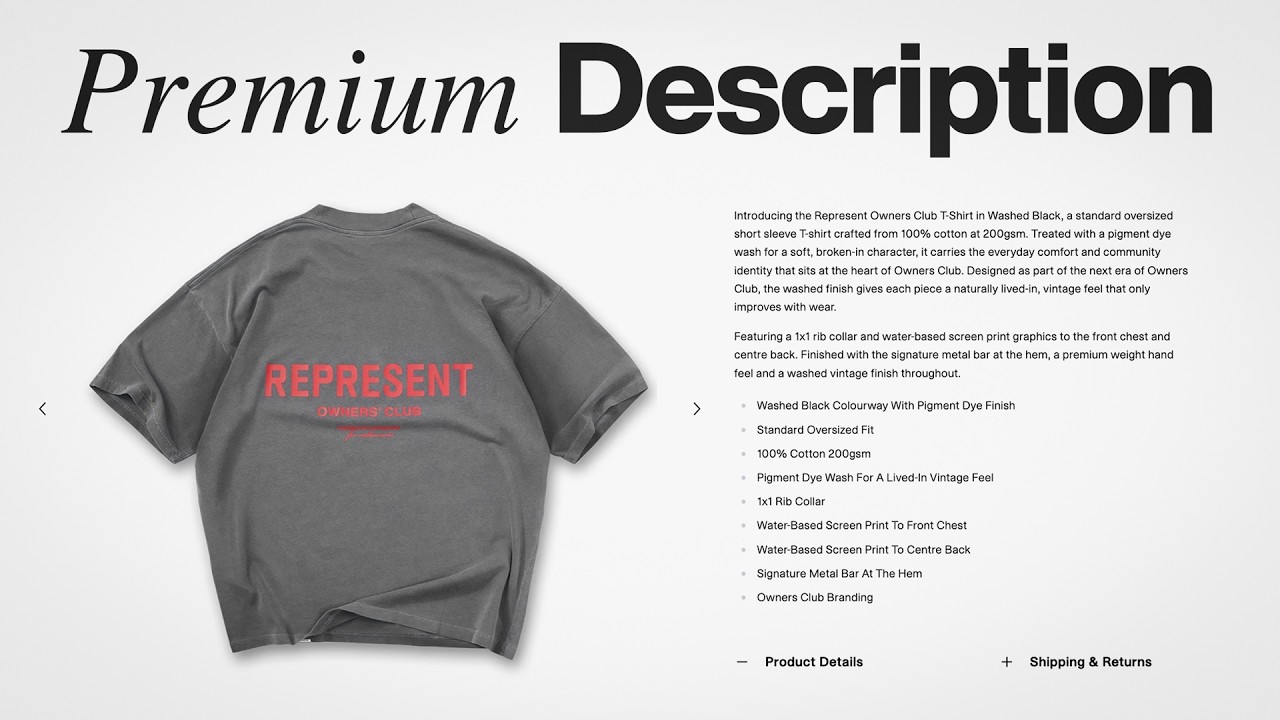Premium Brands Don't Sell in Product Descriptions. They Do This