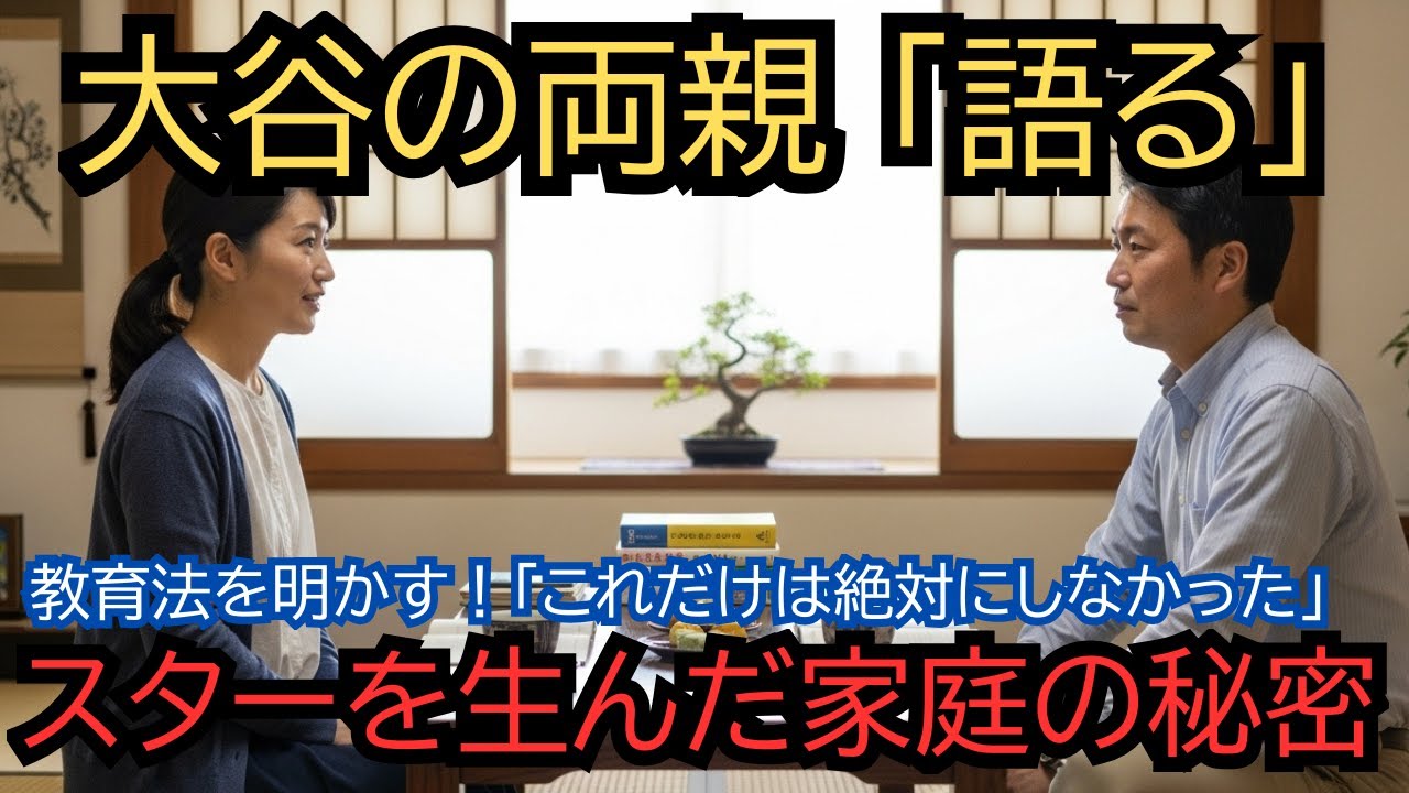 【日本人必見】大谷翔平の両親が明かす「息子を潰さなかった」教育法！「これだけは絶対にしなかった」世界的スターを育てた家庭の秘密