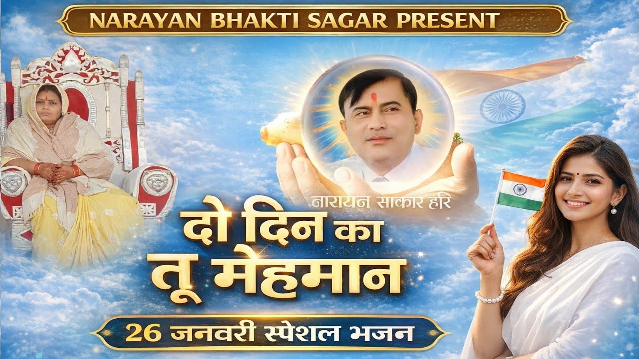 26 जनवरी स्पेशल भजन || दो दिन का तू मेहमान || Narayan sakar Hari ke bhajan| नारायण साकार हरि के भजन 
