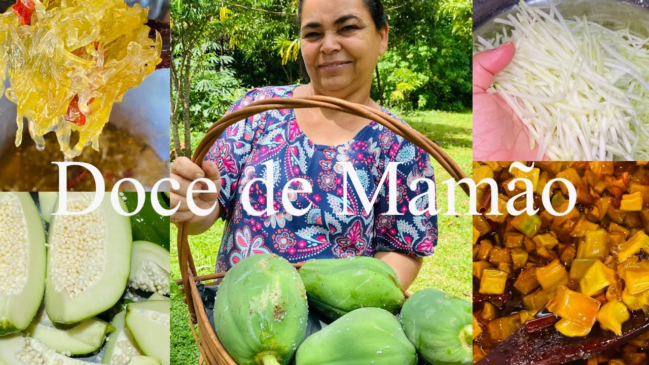 Vem aprender a fazer 3 tipos de doce de mamão caseiro - Receita fácil caseira e deliciosa 😋