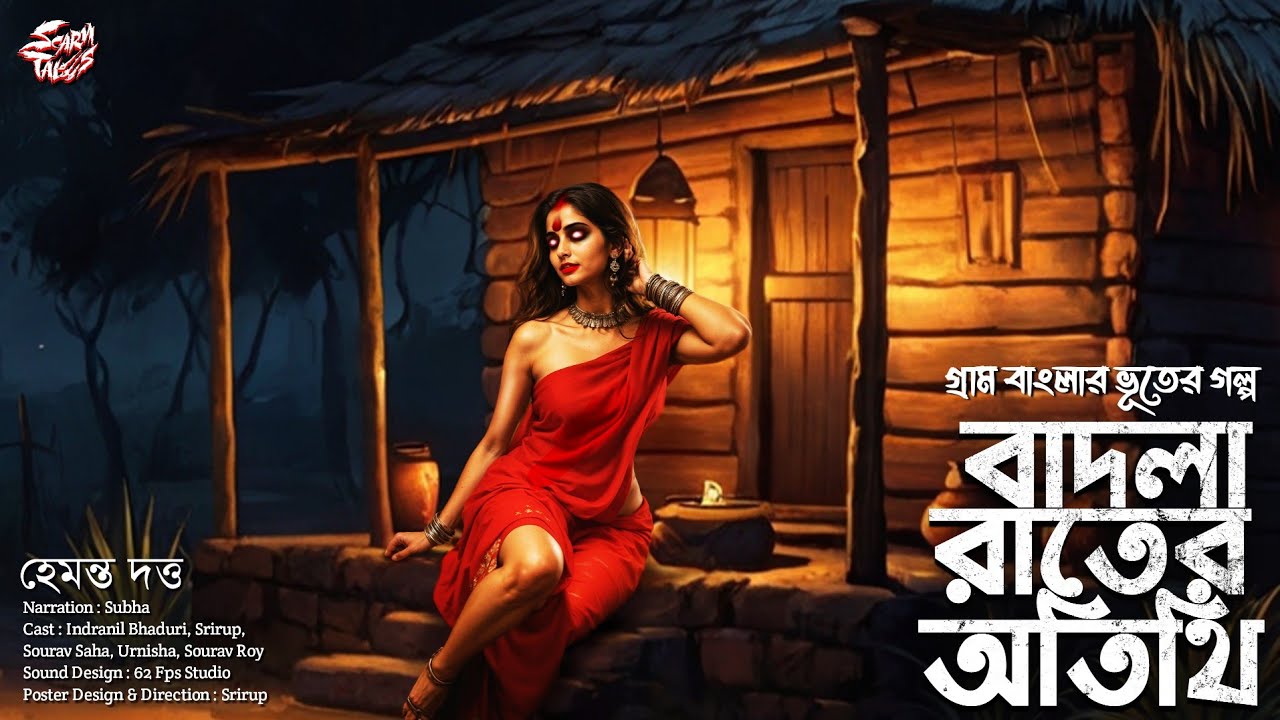 বাদলা রাতের অতিথি (হাড় হিম করা ভয়ের গল্প!) | হেমন্ত দত্ত |  Gram Banglar Vut | Scare Alert!