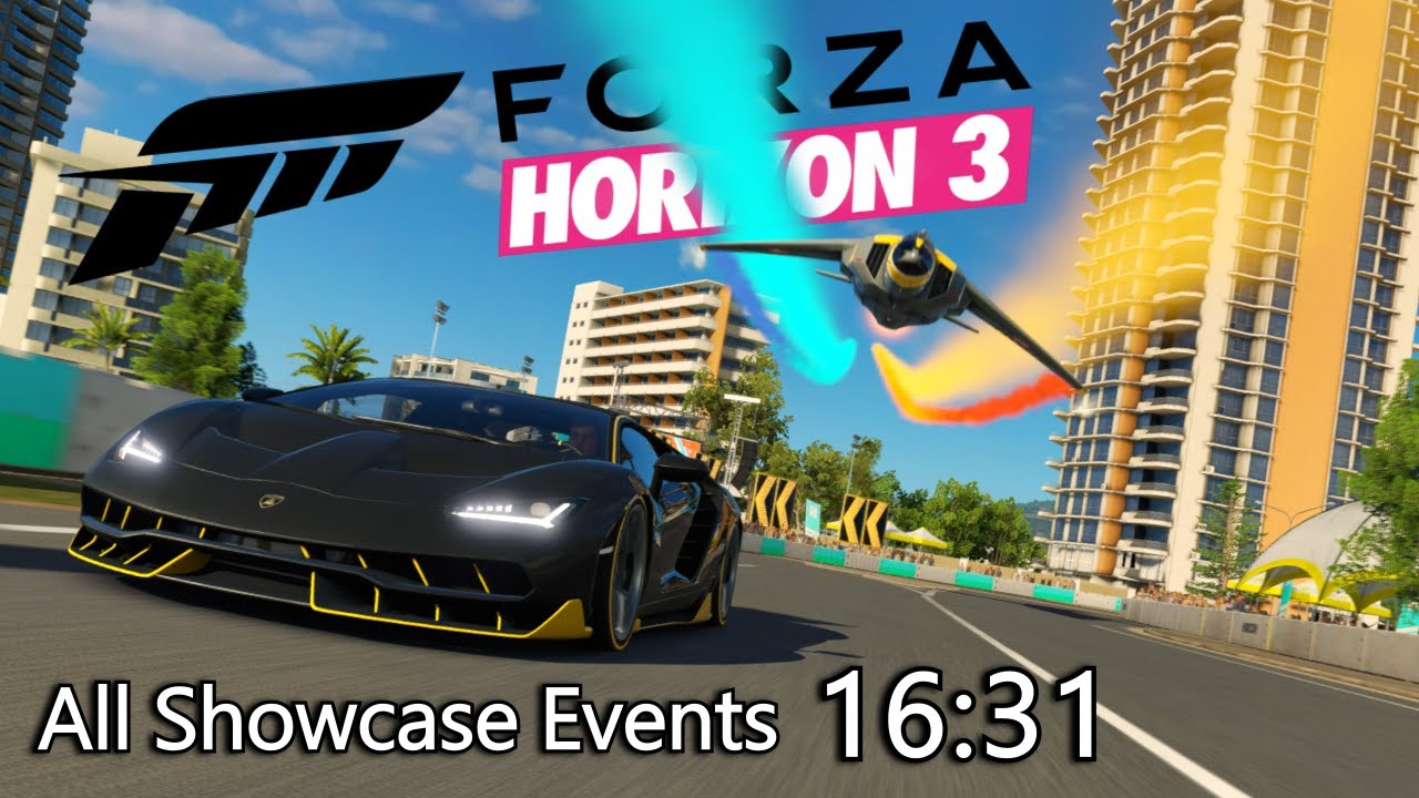 [World Record] Forza Horizon 3 | All Showcase Events [16:31]