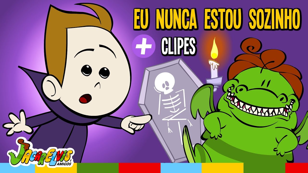 Música Infantil de Hallowen: EU NUNCA ESTOU SOZINHO 💀 + clipes do Jacarelvis