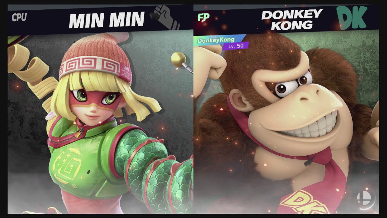 Super Smash Bros Ultimate Amiibo Fights – Min Min & Co #438 Min Min vs Donkey Kong