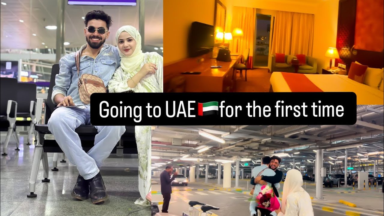 Going to UAE🇦🇪 For the First Time🔥 #althafshamna #dubai #couplegoals