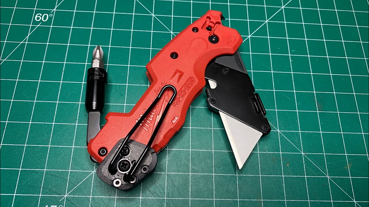 Milwaukee Fastback 6 in 1 Tip Up Pocket Clip Modification: Assembly Tutorial