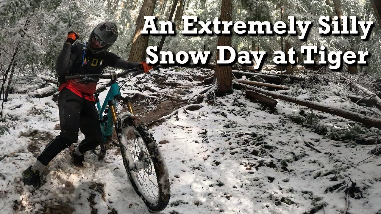 An Extremely Silly Snowy Bike Ride at Tiger Mountain