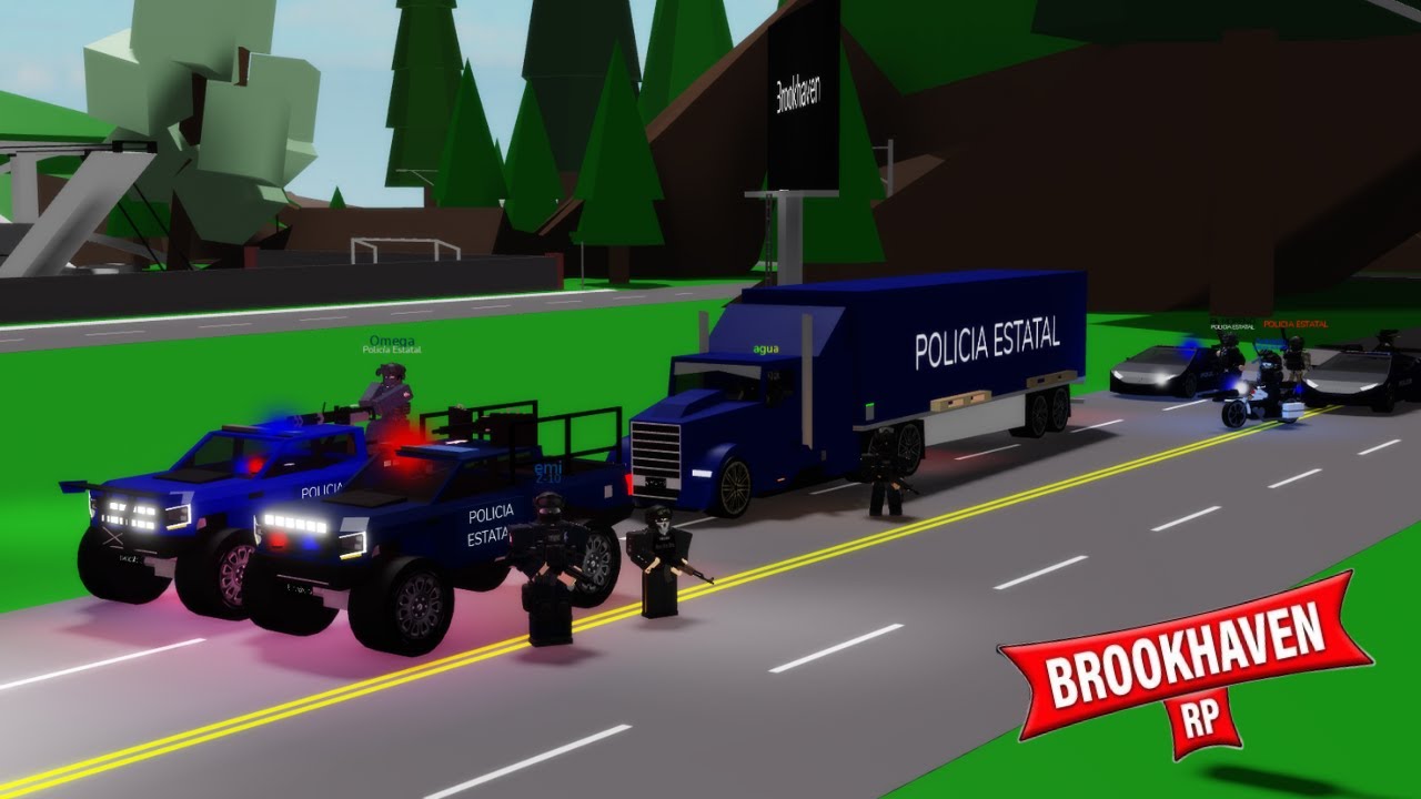 SUPER CARGAMENTO POLICIA ESTATAL 🇲🇽 EN BROOKHAVEN 🏡 RP!
