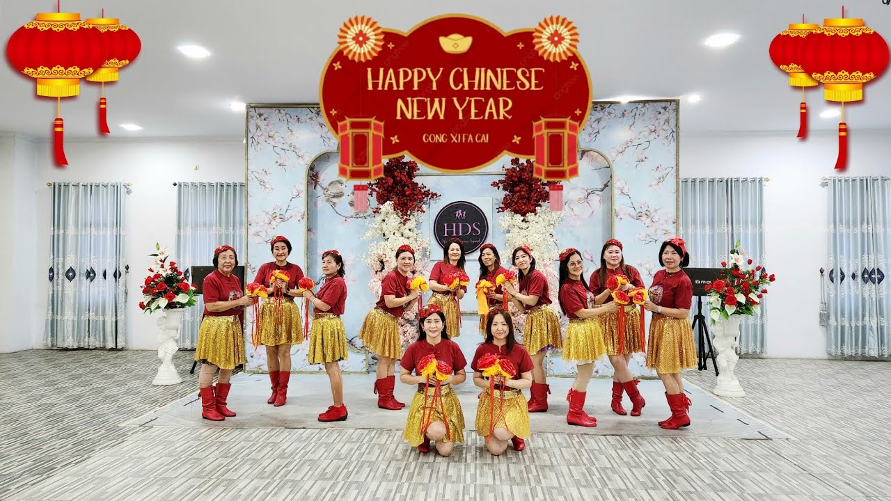 Yam Seng 恭喜大家过新年 Gong Xi Da Jia Guo Xin Nian Line Dance,Choreo: #HappyDancingSquad /HDS  Jan 2026