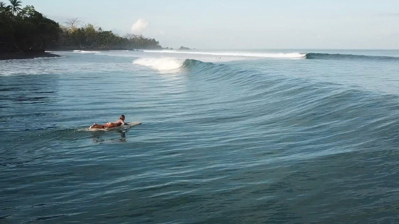 Dutch Longboarder, Anne Albers, Surfing in Pavones, Costa Rica