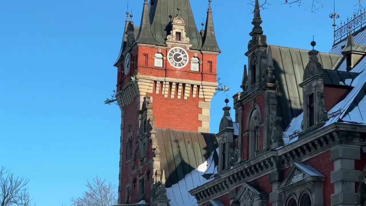 Замок в Плавневицах. Palace in Plawniowice in winter.