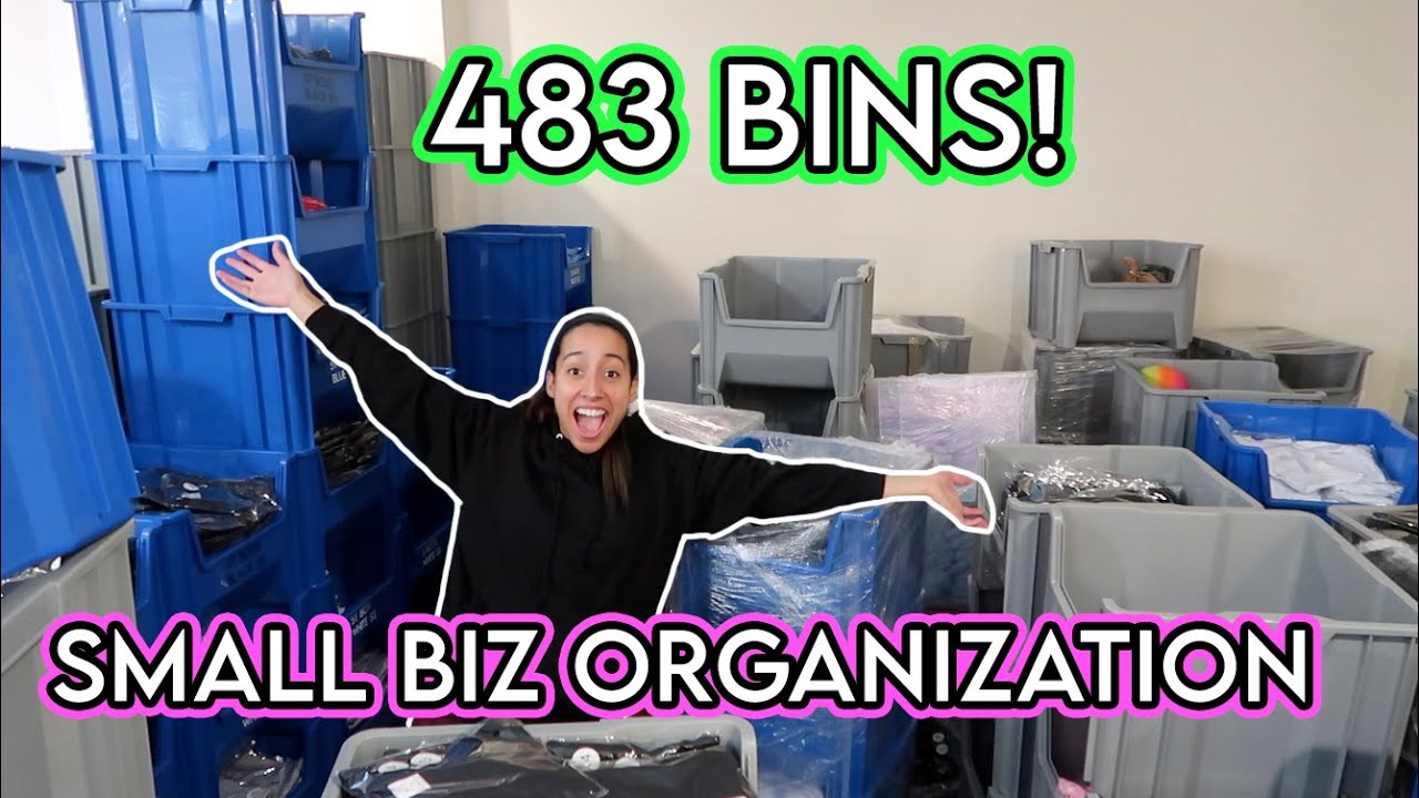 ORGANIZING MY NEW WAREHOUSE SPACE | SMALL BIZ ORGANIZATION | RUNNING BUSINESS FROM HOME