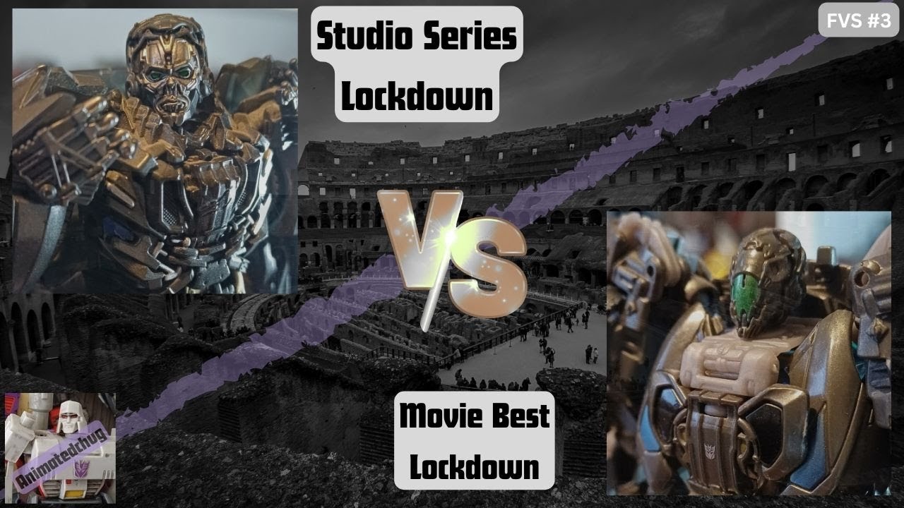 Трансформеры - Сравнение фигурок - SS Lockdown против MB Lockdown - AnimatedCHUG #transformers