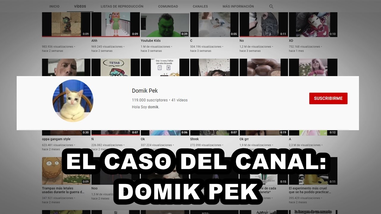 EL CASO del  EXTRAÑO CANAL que ha ROTO el ALGORITMO de YOUTUBE
