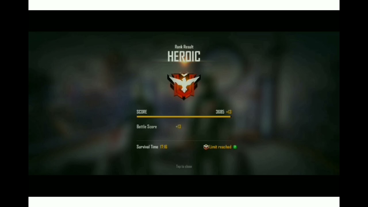 Road to heroic 1 #ffshot for support tik tok gaming